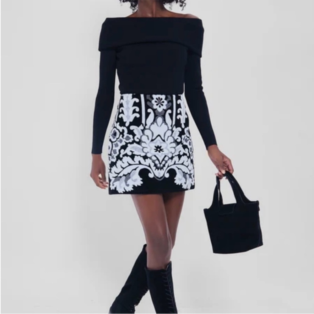 Tuckernuck Knit Jacquard Catania Mini Skirt